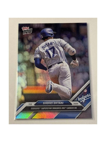 Shohei Ohtani 2024 Topps Now Los Angeles Dodgers FOIL PHOTO VARIATION Card 413SP — clean white background