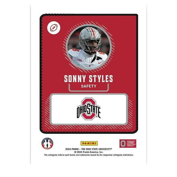2024 Sonny Styles RC Panini College Football NIL Card 105 NCAA Ohio State Rookie
