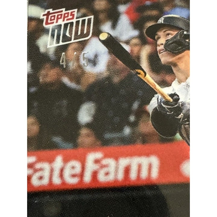 All Rise! 4/5 Aaron Judge NYYankees 2024 MLB TOPPS NOW Card 245 Limited Run 1334