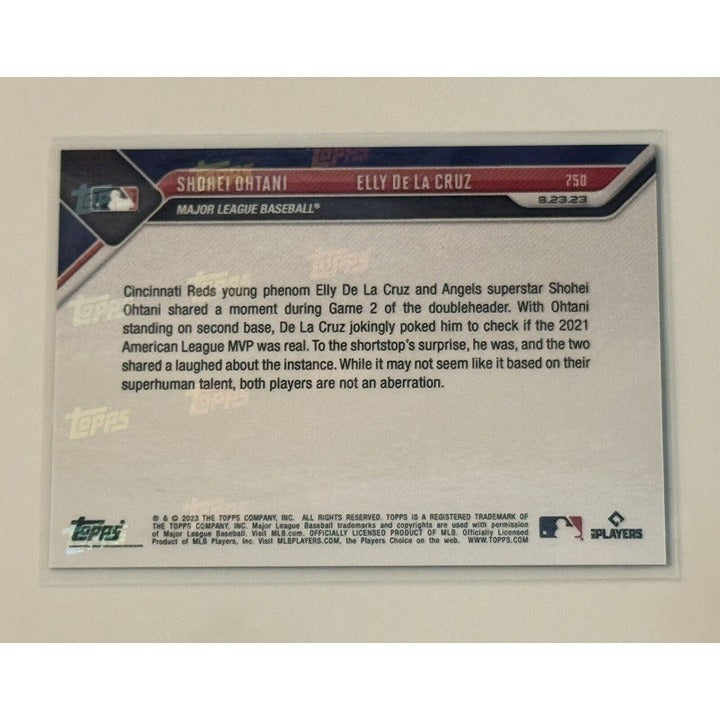 Iconic Elly De La Cruz / Shohei Ohtani* Together! 2023 MLB TOPPS NOW® - Card 750