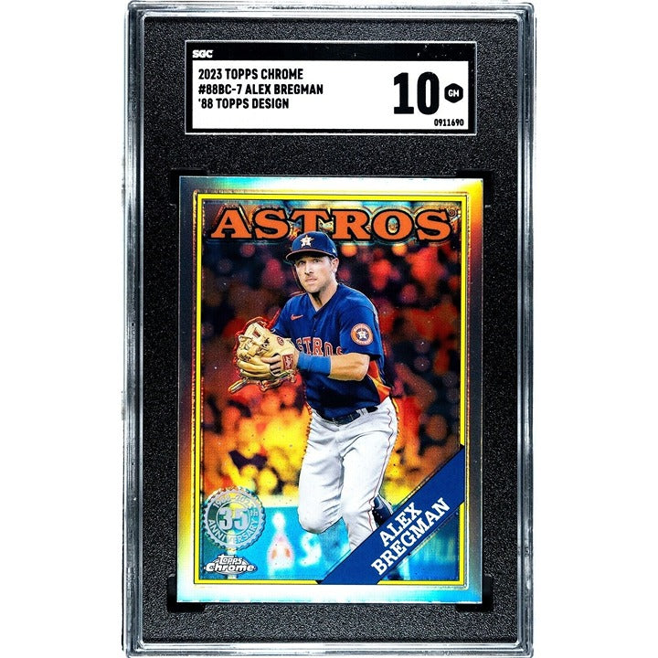 2023 Topps Chrome Baseball Alex Bregman 1988 Topps Design #88BC-7 Astros SGC 9.5