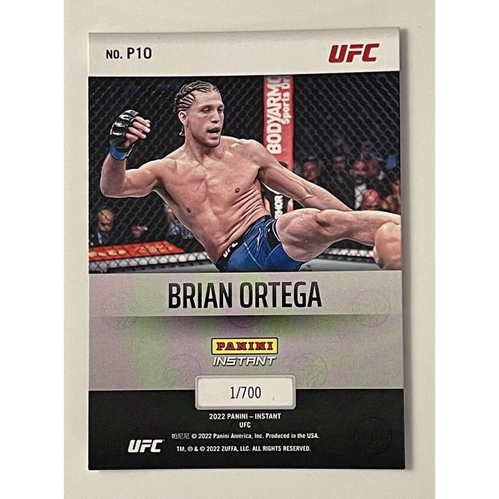BRIAN ORTEGA 2022 Panini Instant UFC Paramount - Card #P10 - MMA - SP /700 - UFC