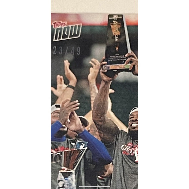Adolis Garcia* 23/49 Texas Rangers ALCS Champs MVP 2023 Topps Now #1038 PURPLE