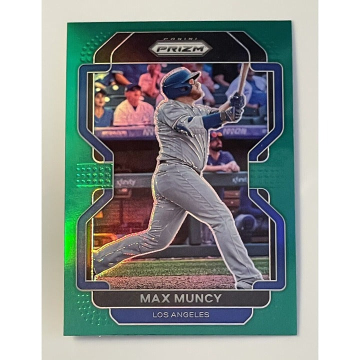 MAX MUNCY 2021-22 PANINI PRIZM GREEN PARALLEL #42 - LOS ANGELES DODGERS Baseball