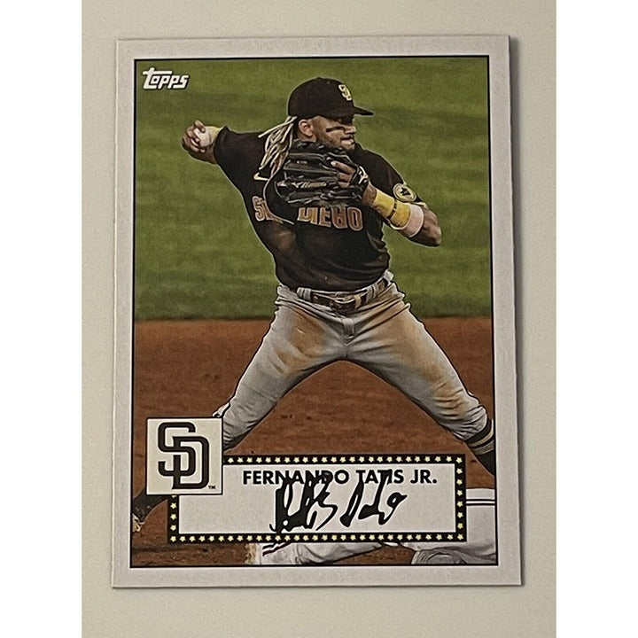 2021 Topps Series 1 Fernando Tatis JR* 1952 REDUX #T52-32 MLB - San Diego Padres