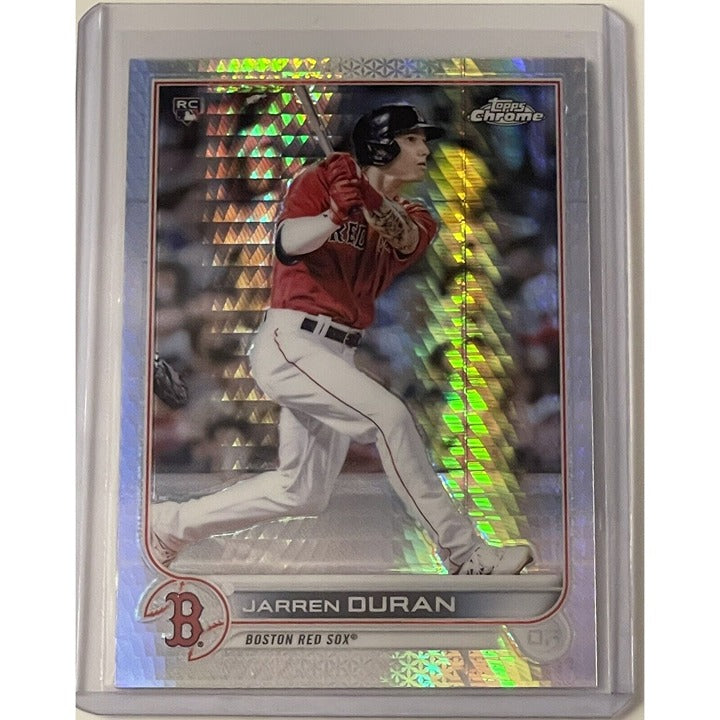 Jarren Duran RC*- 2022 Topps Chrome Refractor Rookie #113 - MLB Boston Red Sox