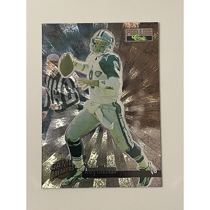1995 PRO LINE CARD #GB1 TROY AIKMAN GAME BREAKERS DALLAS COWBOYS MINT!