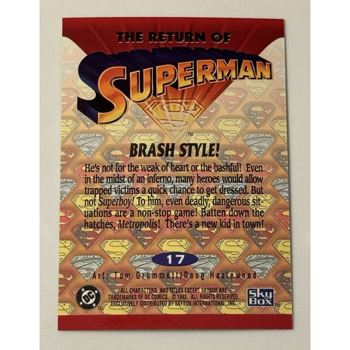 1993 SkyBox Superman: Man of Steel: - The Return Of Superman DC Comics - Card 17