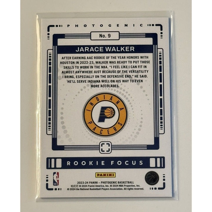 2023-24 Panini Photogenic Jarace Walker RC - NBA Minnesota TWolves Rookie Card 9