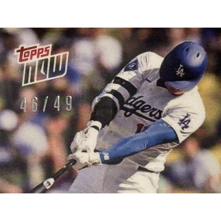 46/49 Shohei Ohtani/Mookie Betts/2 STARS 2024 Topps Now Back To Back Dodgers 742