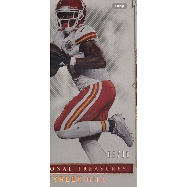 8/10* Tyreek Hill 2017 Panini National Treasures NFL KC Chiefs/Dolphins Card #95