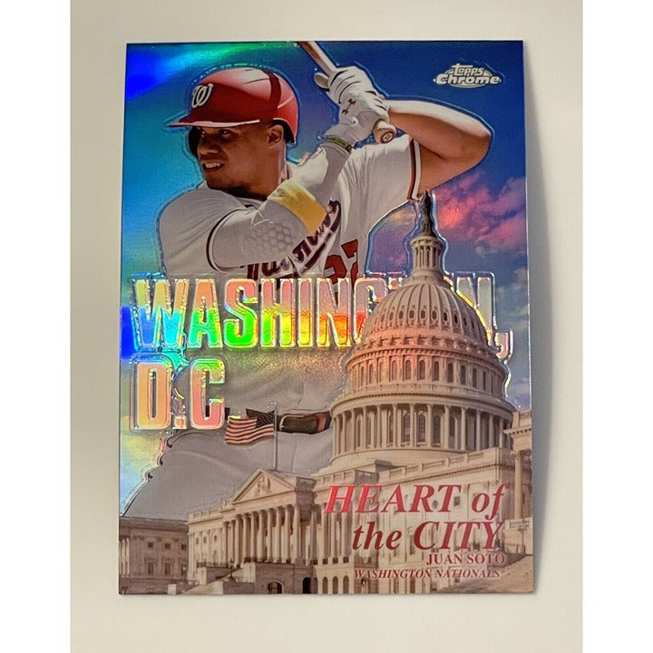 Juan Soto* 2022 Topps Chrome Heart Of The City Pink Refractor* - #HOC-6 National