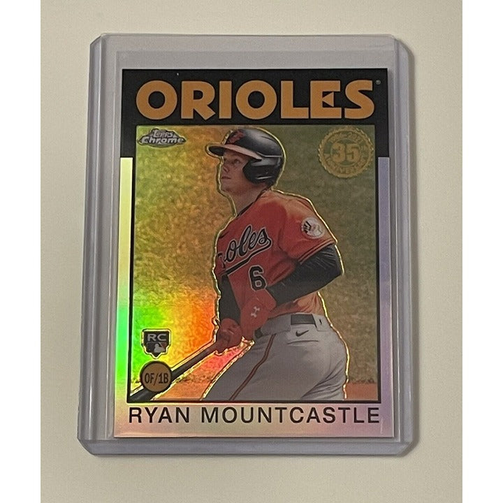 Ryan Mountcastle RC 2021 Topps Chrome 1986 ROOKIE REFRACTOR MLB Orioles #86BC-17
