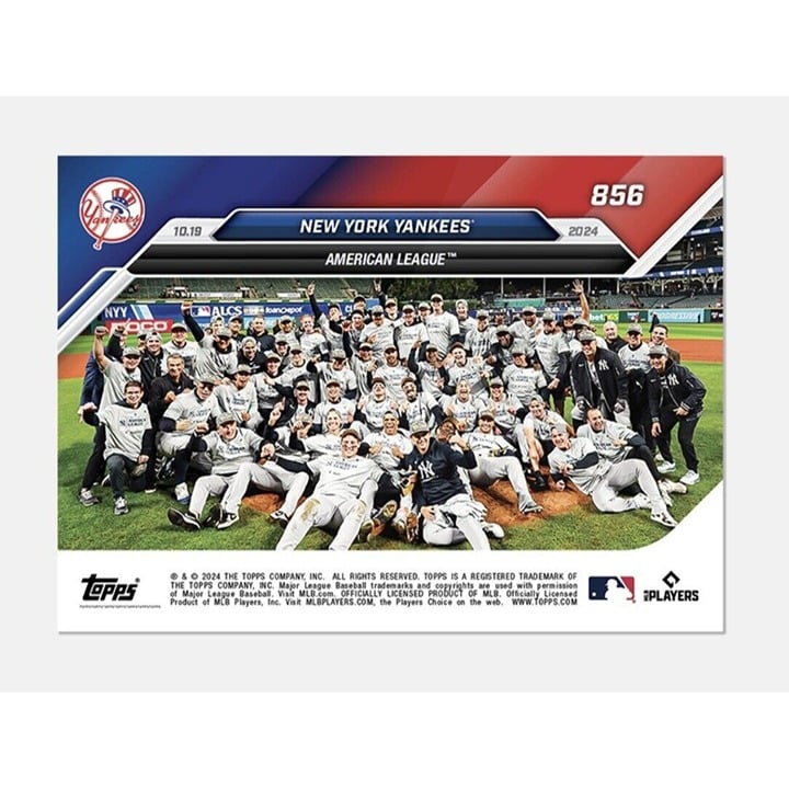NY YANKEES* ALCS Champions - 1st World Series - 2009 2024 MLB Topps NOW® - READY