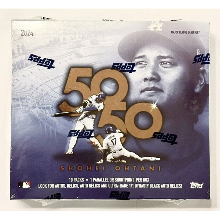 50/50 Shohei Ohtani - 2024 Topps NOW 10 Pack Box - Factory Sealed MLB LA Dodgers