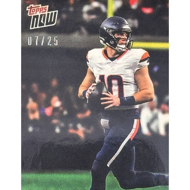 7/25* Bo Nix 2024 Topps NOW Football Card Denver Broncos RC PURPLE VARIATION #13