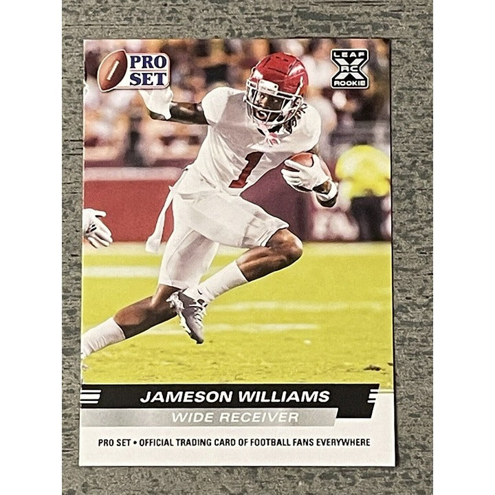 2022 NFL Pro Set Jameson Williams Rookie #PS-08 NFL Detroit Lions Football Card*