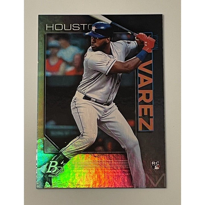 2020 Bowman Platinum Yordan Alvarez RC Refractor #100 - MLB World Series Champs*
