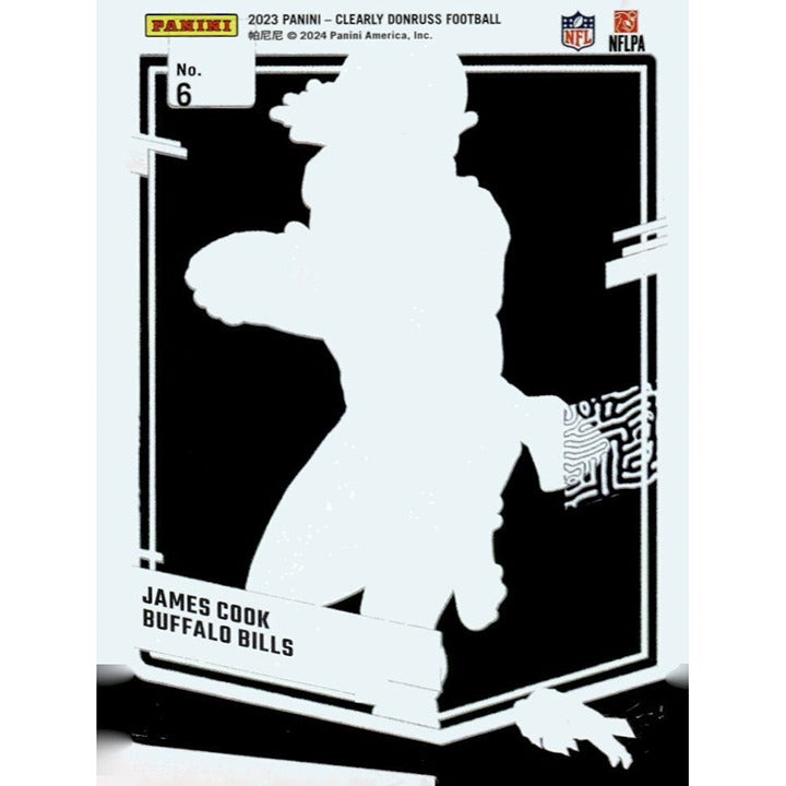 James Cook* - 2023 Donruss CLEAR Series - NFL AFC Buffalo Bills Football Card #6