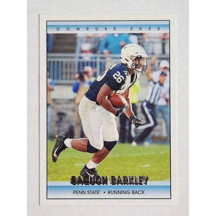 2022 Panini Donruss Draft Picks Saquon Barkley #13 - Penn State/NFL NY Giants FB