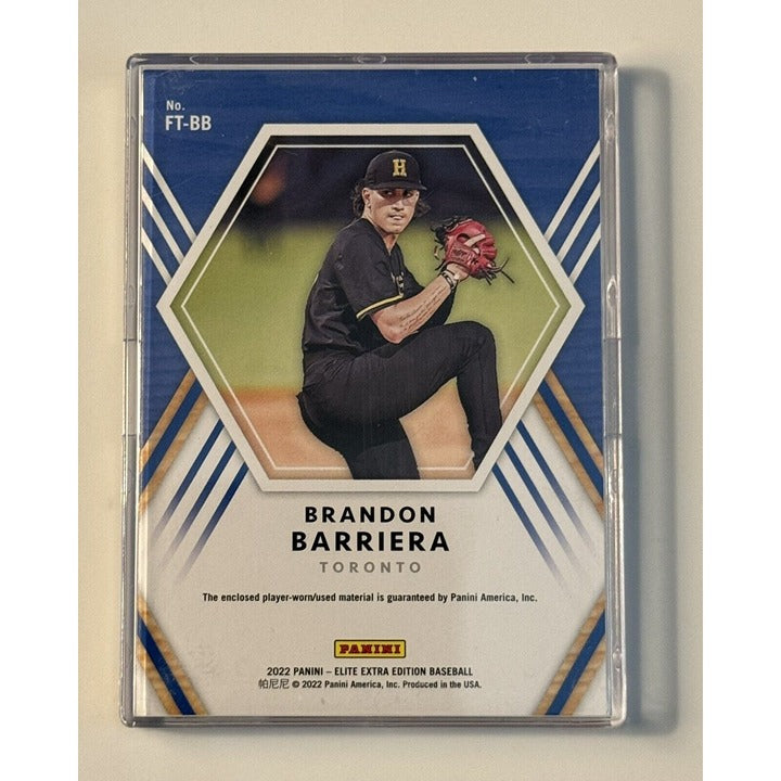 2022 Panini Elite - Extra Edition Future Black Threads - Brandon Barriera #FT-BB