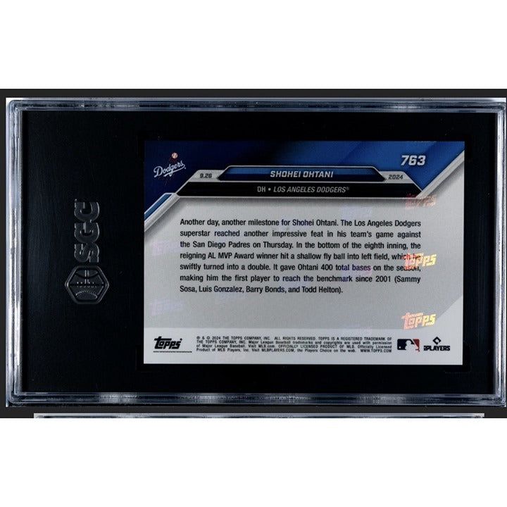 2024 TOPPS NOW SHOHEI OHTANI 1st 10 Total Bases Since 2001 Dodgers #763 - SGC 10