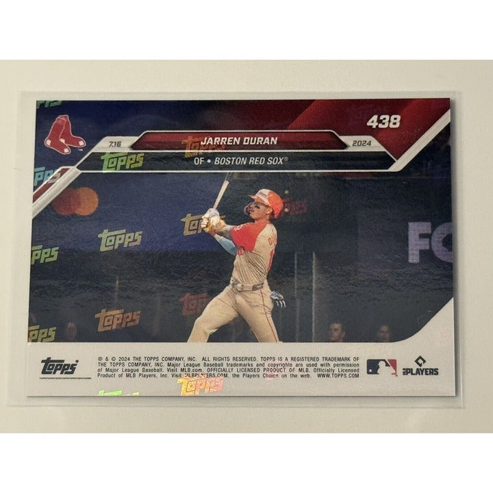 15/49 Jarren Duran RC All-Star Game MVP 2024 MLB TOPPS NOW Card 438 Red Sox MVP*