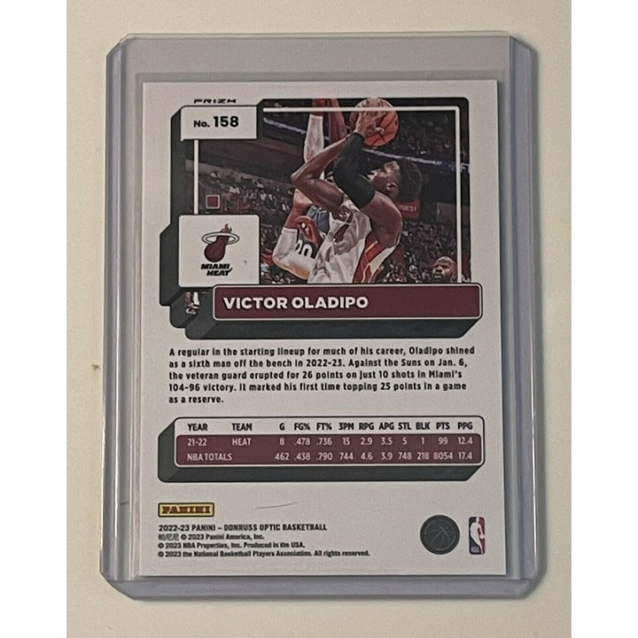 2022-23 Donruss Optic Victor Oladipo Fast Break Prizm Card #158 - NBA Miami Heat