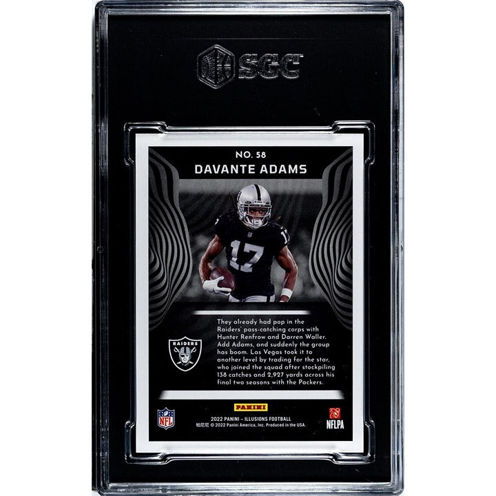 2022 Panini Illusions Davante Adams* Base #58 - NFL Las Vegas Raiders - SGC 9.5*