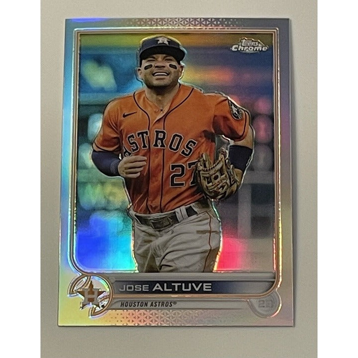 2022 Topps Chrome Jose Altuve* Refractor #6 MLB - Houston Astros - World Champs*