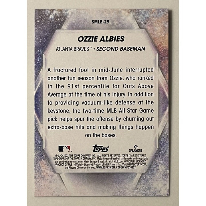Ozzie Albies 2023 Topps Series 1 Stars of the MLB #SMLB-29 - MLB Atlanta Braves*