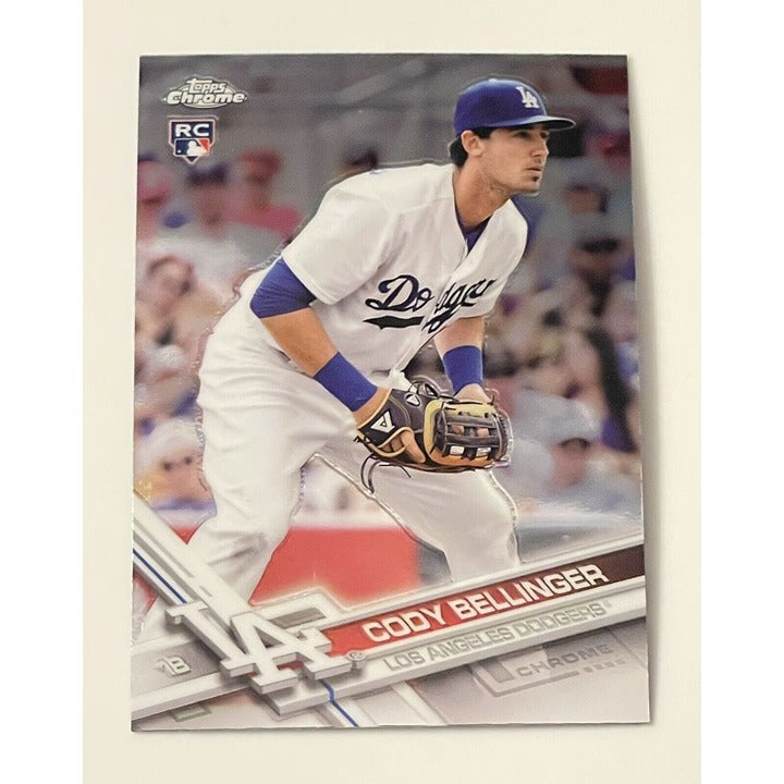 2017 TOPPS Chrome Cody Bellinger* RC MLB LA DODGERS Rookie Card #79 JUST PULLED!