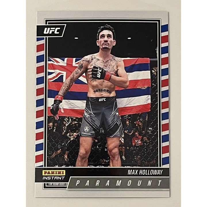 MAX HOLLOWAY 2022 Panini Instant UFC Paramount - Card #P9 - MMA - SP /700 - UFC