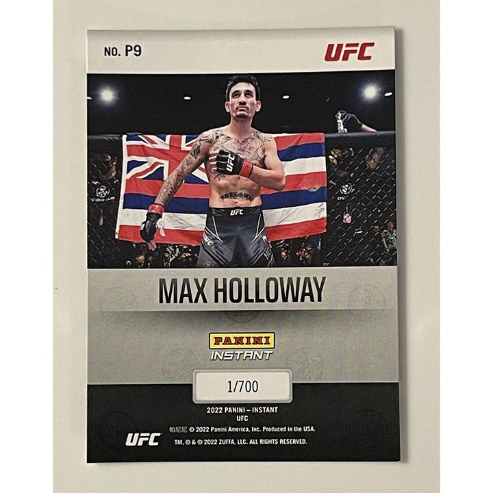 MAX HOLLOWAY 2022 Panini Instant UFC Paramount - Card #P9 - MMA - SP /700 - UFC