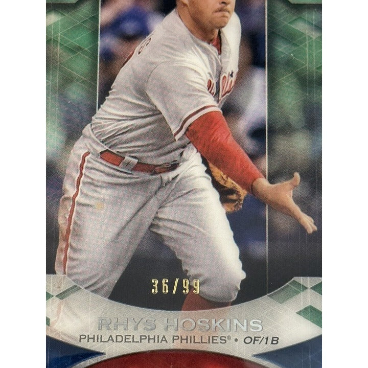 36/99* 2019 Topps Tribute Rhys Hoskins MLB NL Philadelphia Phillies Baseball #79