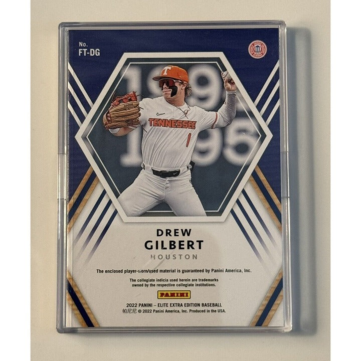 2022 Panini Elite Extra Edition Drew Gilbert Rookie - Future Threads #FT-DG Card
