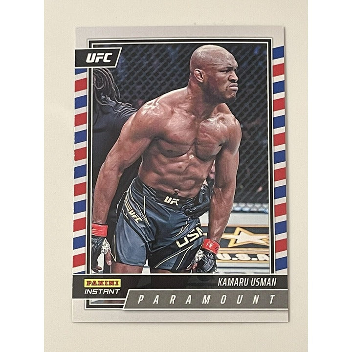 KAMARU USMAN 2022 Panini Instant UFC Paramount Card #P-17 - MMA - SP /700 - UFC*