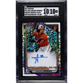 Aneudis Mordan Bowman Chrome 49/100 Aneudis Mordan RC 2024 Bowman Chrome Autographs - Sparkle Refr. CPA-AMO