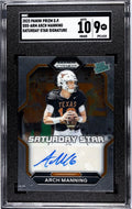 ARCH MANNING Prizm ARCH MANNING AUTO 2023-24 Prizm Draft Saturday STAR RATED Texas Longhorns SGC 9