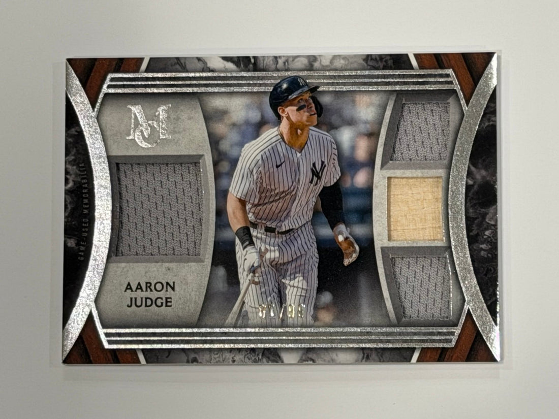 Aaron Judge Topps /99 Aaron Judge 2022 Topps Museum Quad Relic MLB New York Yankees