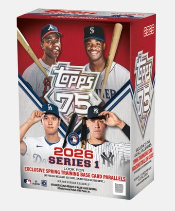 Series Topps 2026 Topps Series 1 Baseball Value Box Sealed MLB 75th Anniversary New