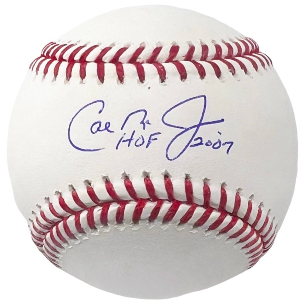 Cal Ripken Jr Signed Baseball HOF 2007 Inscription Rawlings Official MLB Ball Fa — 01_front