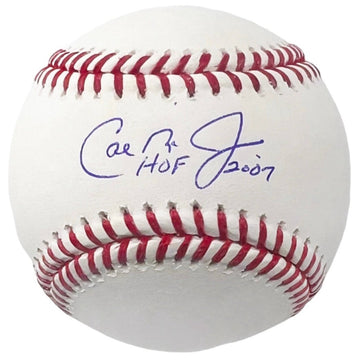Cal Ripken Jr Signed Baseball HOF 2007 Inscription Rawlings Official MLB Ball Fa — 01_front