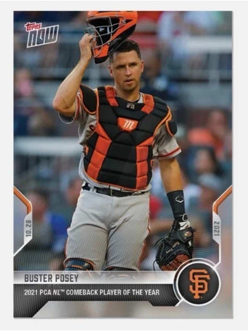 Buster Posey Topps NOW ONLY 863 Printed Buster Posey 2021 Topps NOW PCA-4 MLB San Francisco Giants
