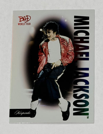 Michael Jackson ICONIC Billie Jean Kick Pose BAD World Tour Card #19 FOTL Rare — 01_front