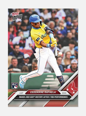 ONLY 1132 Printed Ceddanne Rafaela RC 7 RBI Game 2024 Topps NOW #125 MLB Red Sox — 01_front