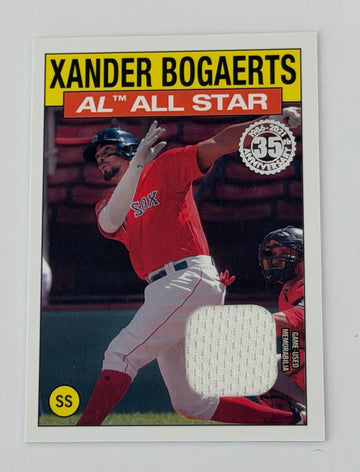 Xander Bogaerts 2021 Topps 1986 All Star Relic 86ASR-XB MLB Boston Red Sox — 01_front