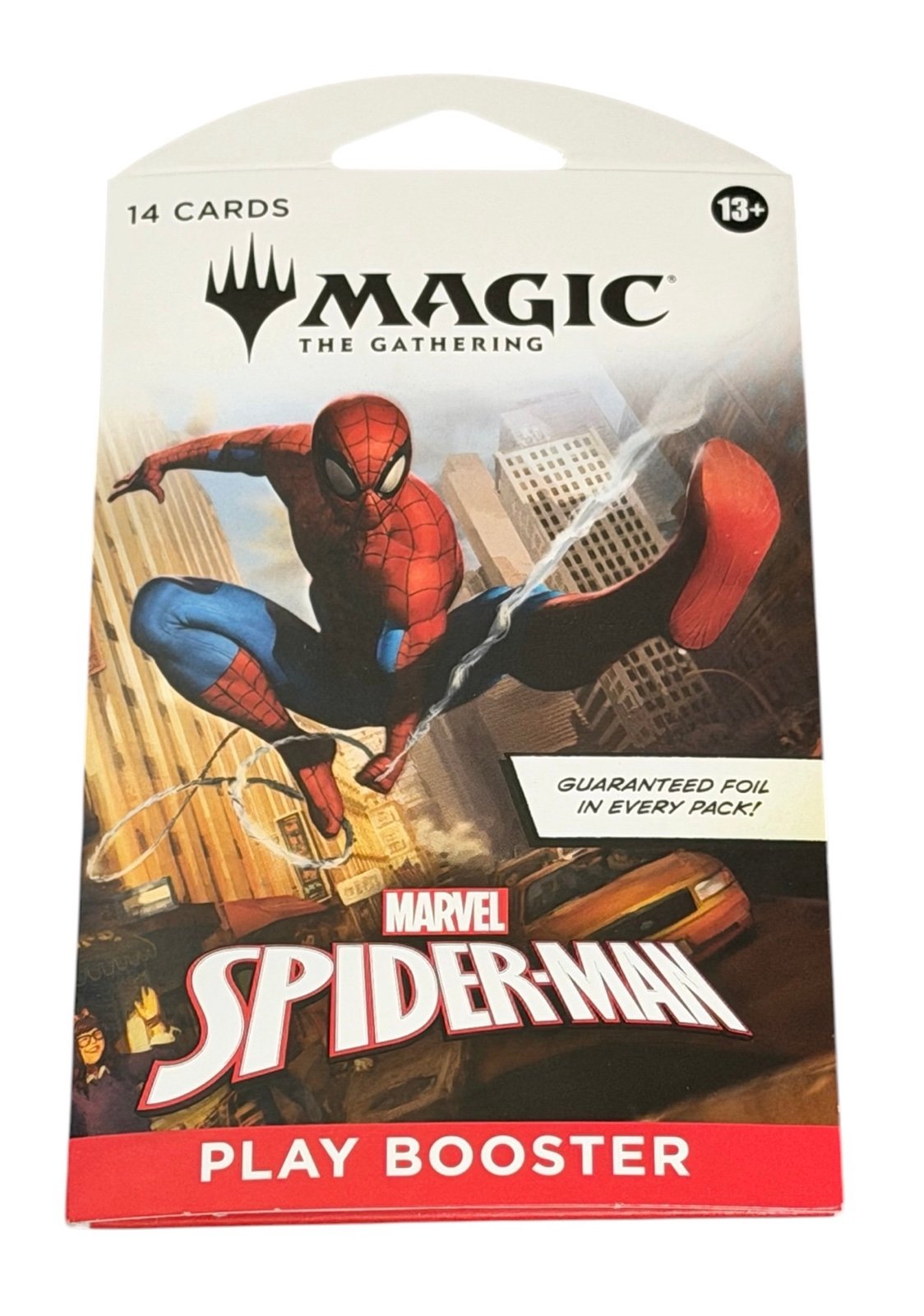 New MTG Marvel Spider Man Play Booster Pack Sealed 14 Cards Foil — 01_front
