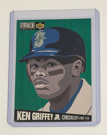 Ken Griffey Jr 1993 Upper Deck #317 Checklist MLB Mariners HOF NM — 01_front