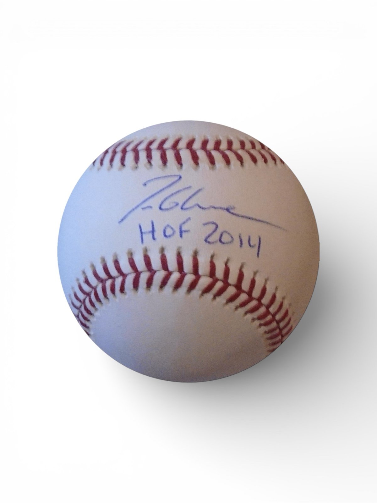 Tom Glavine Signed Official MLB Baseball HOF 2014 Inscription JSA Authenticated — 01_front